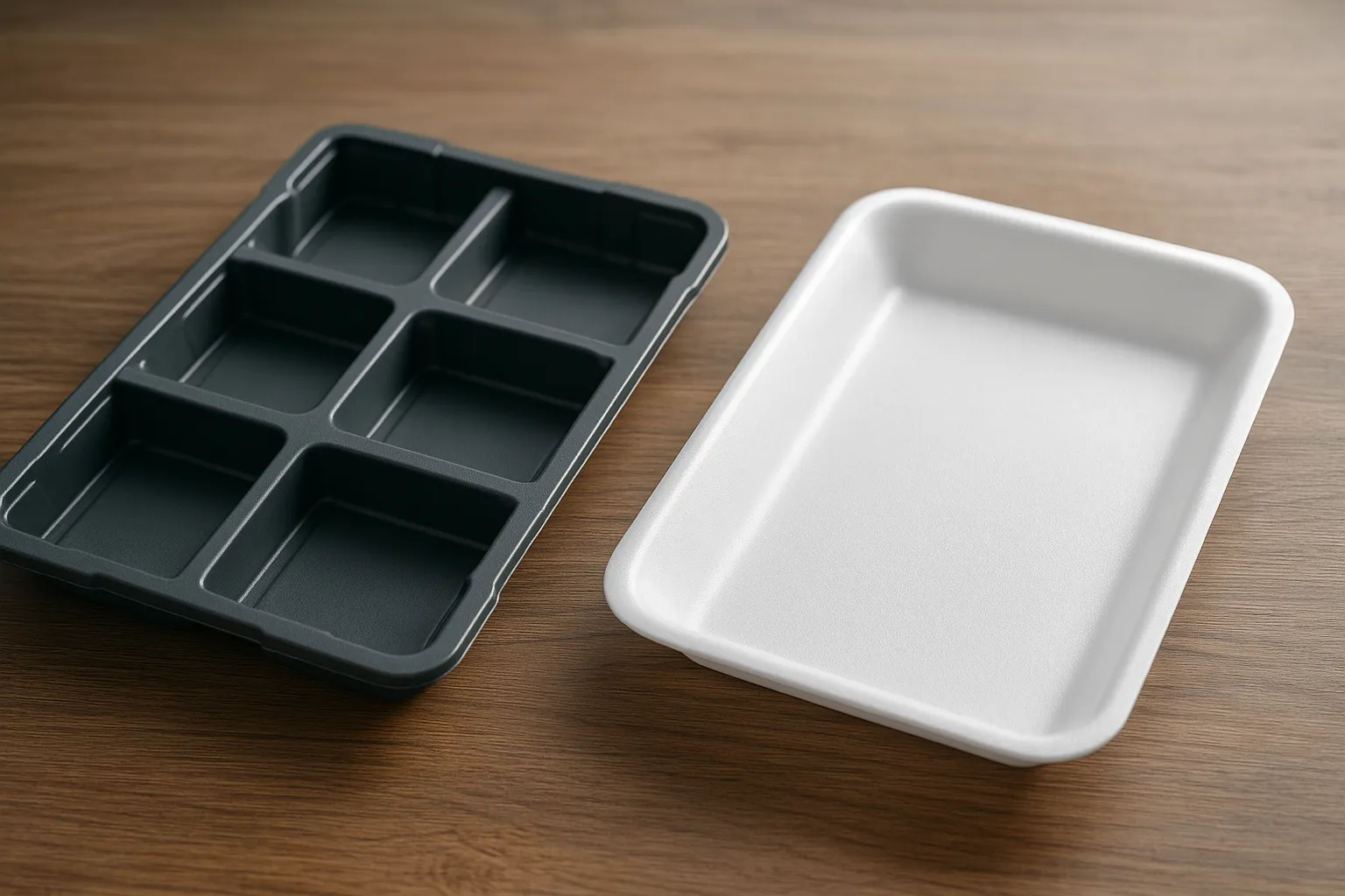 Charolas retornables vs desechables: costos y beneficios reales